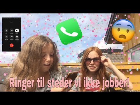 ringer til steder vi ikke jobber 😱😂📱(Julie Constance Tau)