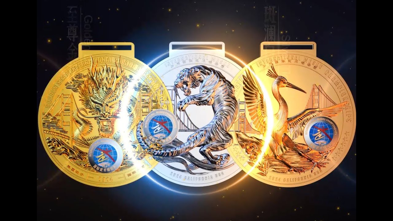 Medal Design for the 2024 Golden State International Wushu