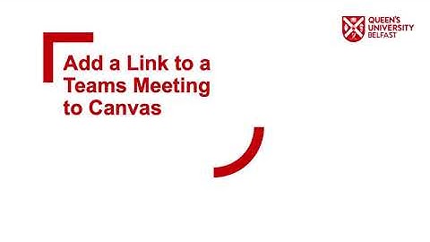 Add a Teams Meeting Link to Canvas