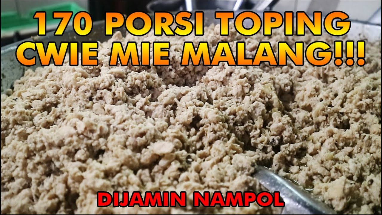 Resep Topping Ayam Giling Cwie Mie Malang Untuk 170 Porsi Untuk Nasi Box Cocok Banget Youtube