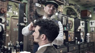 💈 ASMR BARBER - Haircut for CURLY upper class GENTLEMAN -  Early 1800's hairstyle