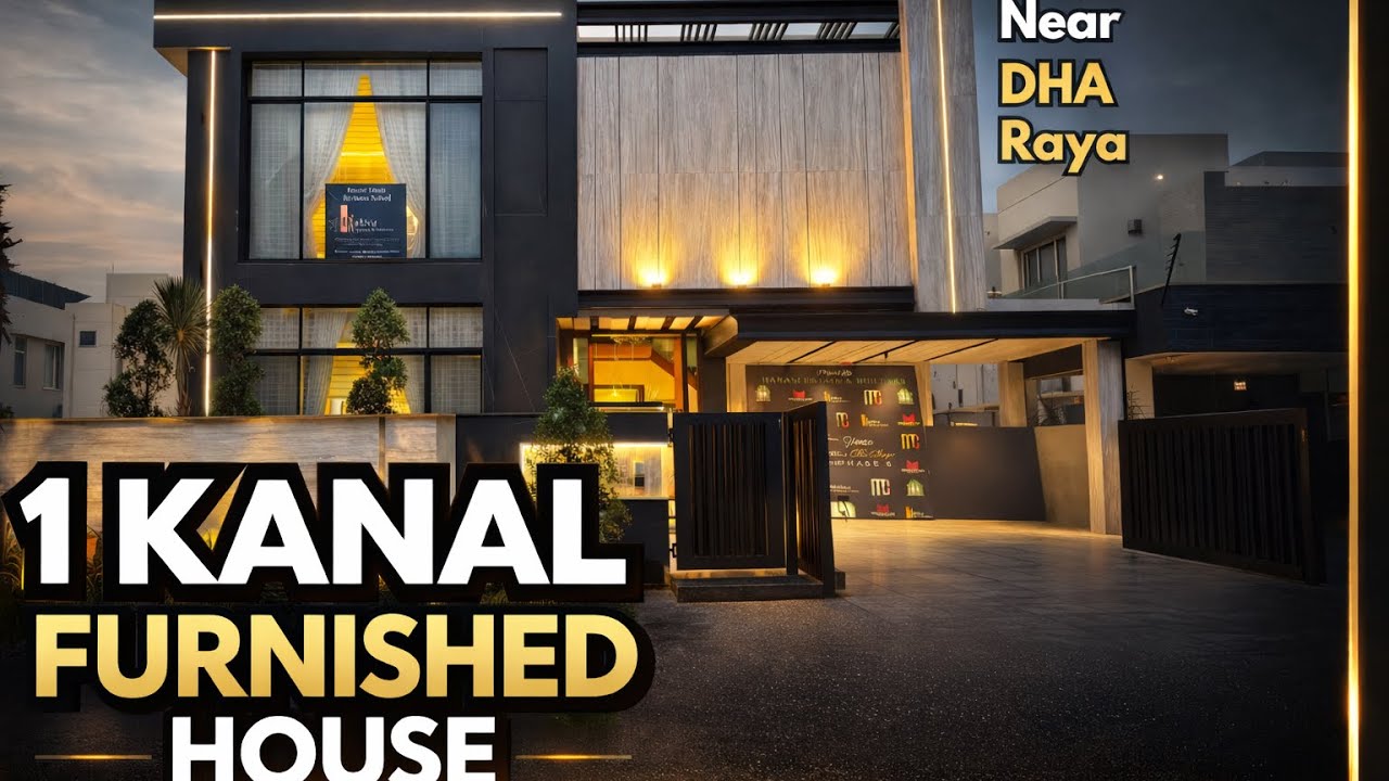 1 Kanal Ultra Modern Top Class Designer House located in the heart of DHA Phase 6 Lahore DHA Raya.📍