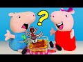Peppa Pig e George Pig na Cozinha: A Surpreendente Receita do Bolo Formigueiro. Vídeo infantil.