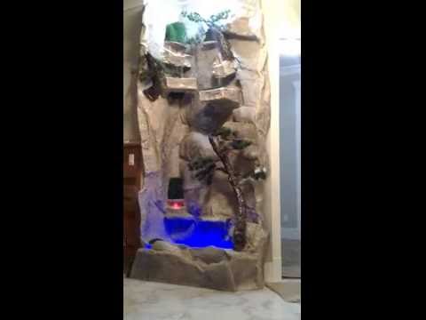 Indoor Bar Waterfall - Rock, Metal, Slate, Tile, Acrylic,