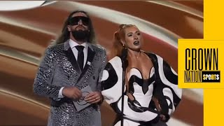 Seth Rollins & Becky Lynch presented award at the 2023 ESPYs