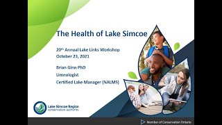 Lake Links 2021 - “The Health of Lake Simcoe”