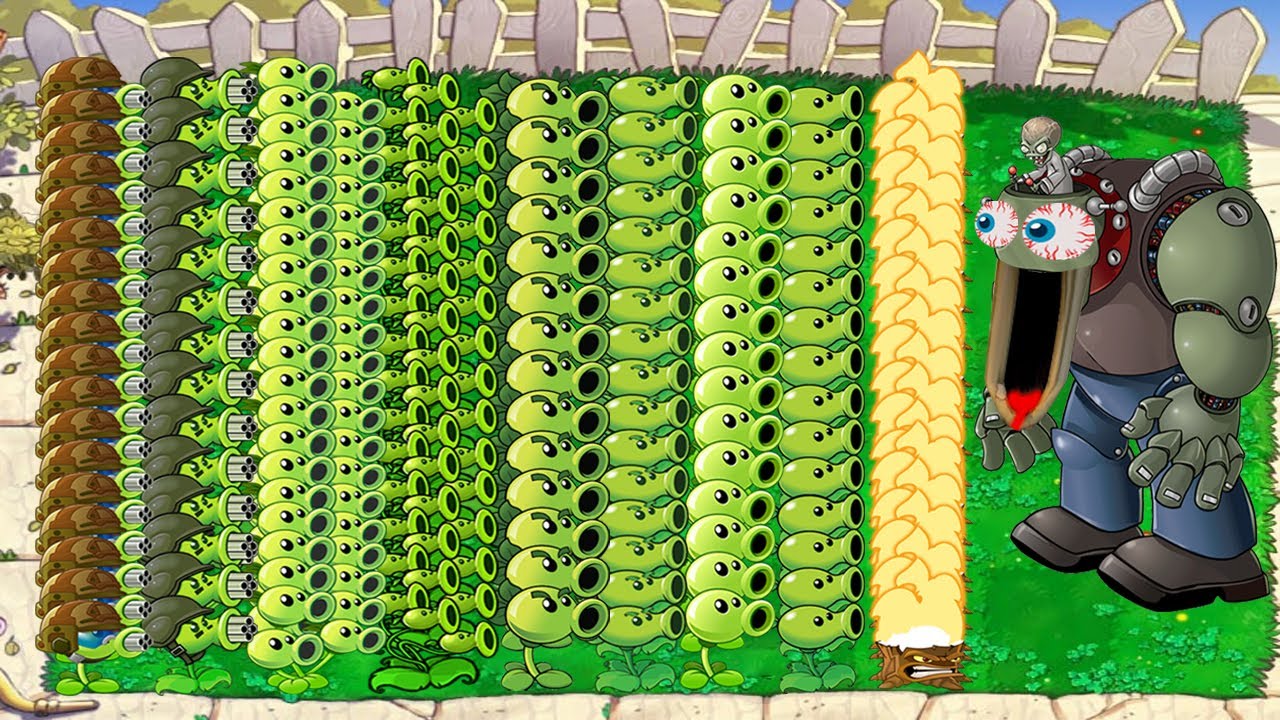 Plants vs Zombies Hack - All Plants PvZ vs Dr.Zomboss vs Gargantuar ...