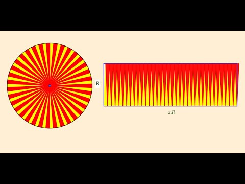 წრის ფართობის გამოყვანა პროგრამა GeoGebra -ში
