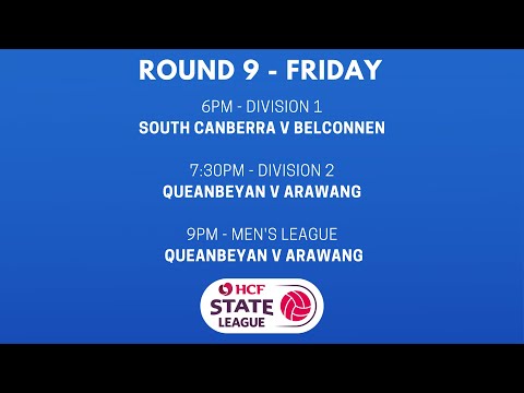 2022 HCF State League Round 9 (Friday)