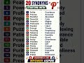 Synonyms starting with letter P