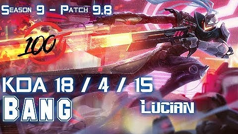 100 Bang LUCIAN vs EZREAL ADC - Patch 9.8 KR Ranked