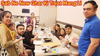Sab Family Ko New Ghar Ki Treat Deni Pari | New Restaurant K Khany Per Sab Ka Reaction🤔 | Momina Ali