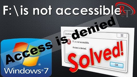 How To Fix "Access Denied" Error | Windows 7 | Required Tips for PC