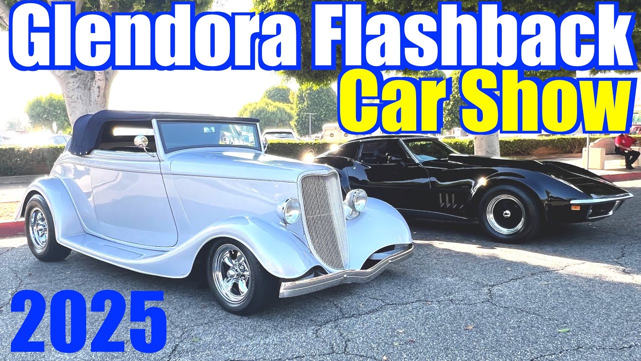 Glendora Flashback Car Show 2025 In Glendora Village