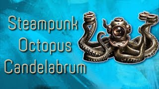 Steampunk Octopus Candelabrum - Medieval Collectibles