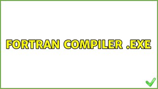Ubuntu: Fortran compiler .exe