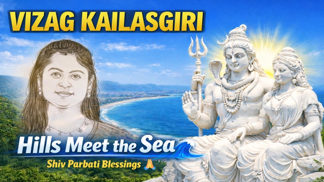 Live Sketching at Kailasgiri |Where Hills Meet the Sea |🌊⛰️ Live Painting at Kailasgiri Park, Vizag🎨