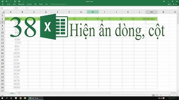 38. Ẩn hiện dòng cột trong Excel