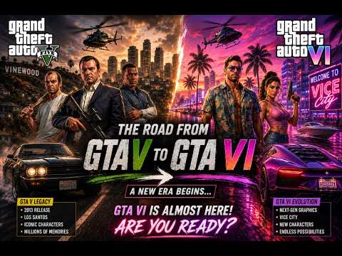 Video thumbnail for Live : THIS Is GTA 6?! 🤯 The Evolution From GTA V to GTA VI