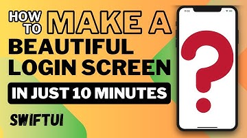 SwiftUI beautiful Login screen in just 10 minutes for beginners - Xcode 2024