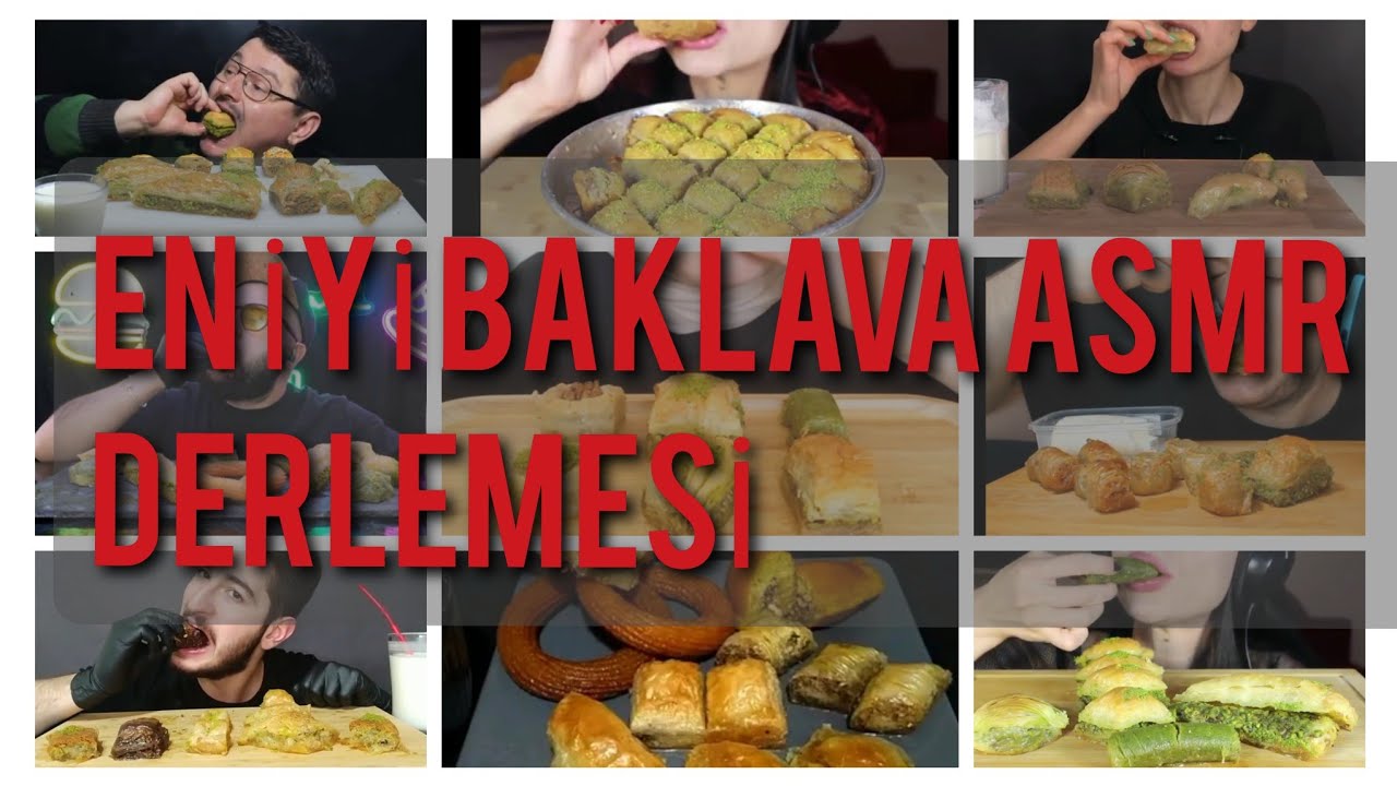 ASMR/ EN İYİ BAKLAVA ASMR  DERLEMESİ 🤤👌 /COMPİLATİON (TÜRK KANALLARI)