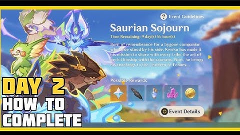 Saurian Sojourn event | day 2 | #genshinimpact #event