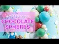 How To Make Chocolate Spheres OR Ball Cake Tutorial | WATCH ME BAKE | CECILIA VUONG