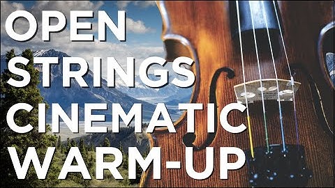Open Strings Warm-Up in Whole Notes