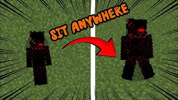 How to sit anywhere in Minecraft |minecraft |Editor angela
