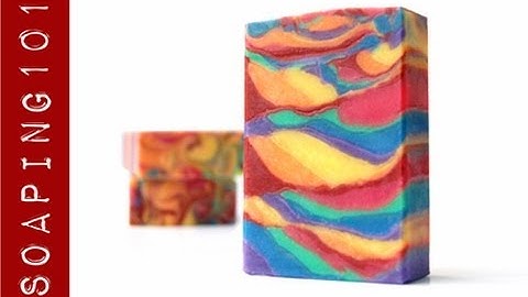 Rainbow Mica in Cold Process Soap   S2W28