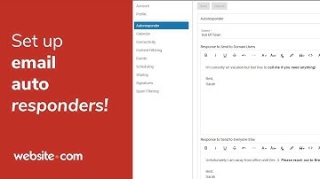 Set Up Email Autoresponders