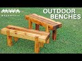 How to Build Outdoor Benches