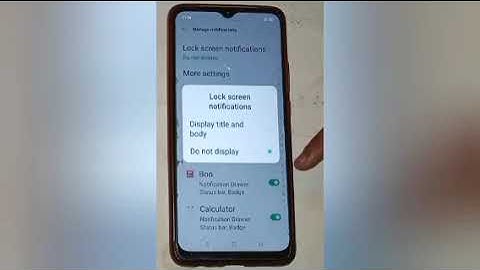 How to show on lock screen notification in realme c33,show on lock screen notification settings