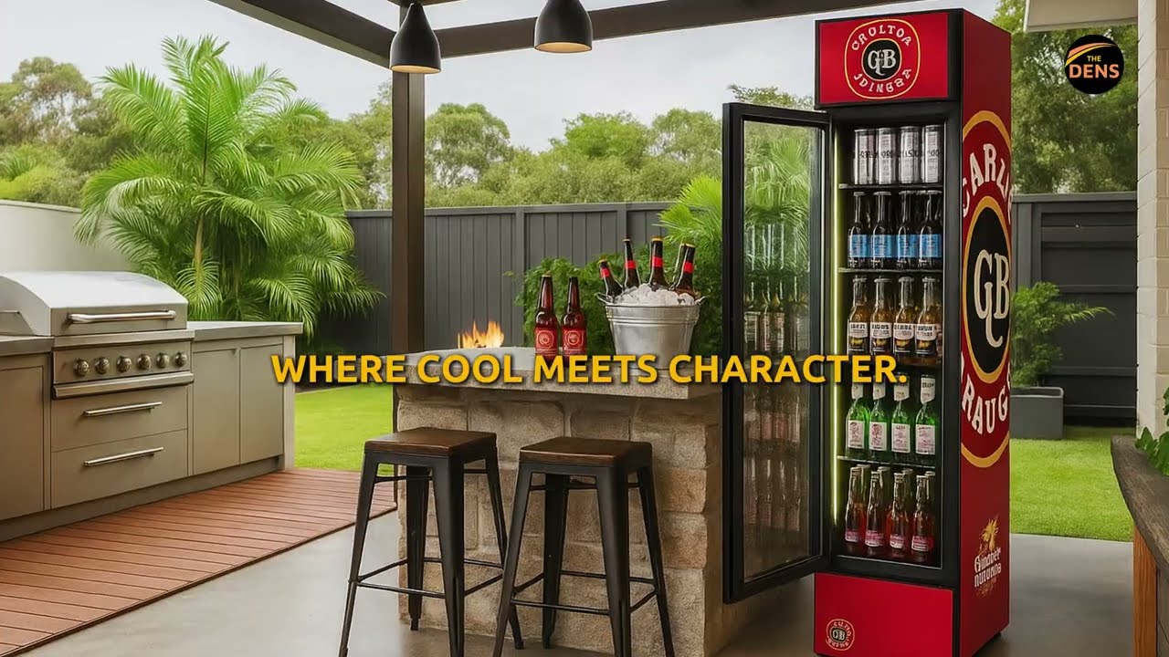 Custom-Wrapped Bar Fridges for Man Caves & Bars | The Dens Australia