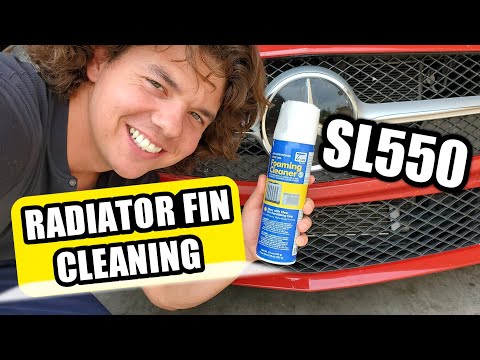 SL550 Radiator Fin Cleaning with Coil Cleaner