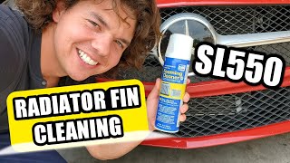 SL550 Radiator Fin Cleaning with Coil Cleaner