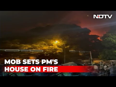 Sri Lanka Crisis | Lanka PM's House Set On Fire, Protesters Breach President's Home