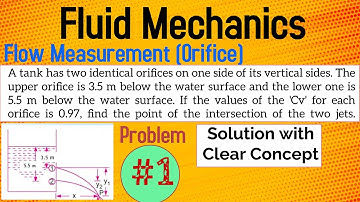 Flow Measurement through Orifice | Numerical Problem #1 | Fluid Mechanics and Hydraulics