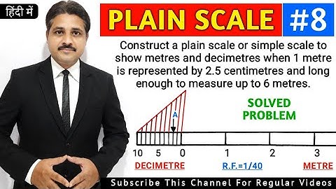 HOW TO DRAW PLAIN SCALE (QUE.NO.8) | UNIT : ENGINEERING SCALE @TIKLESACADEMYOFMATHS