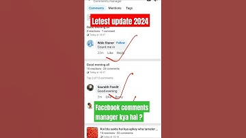 Facebook comments manager kya hai | how to manage comments on facebook #facebook #shots #tech