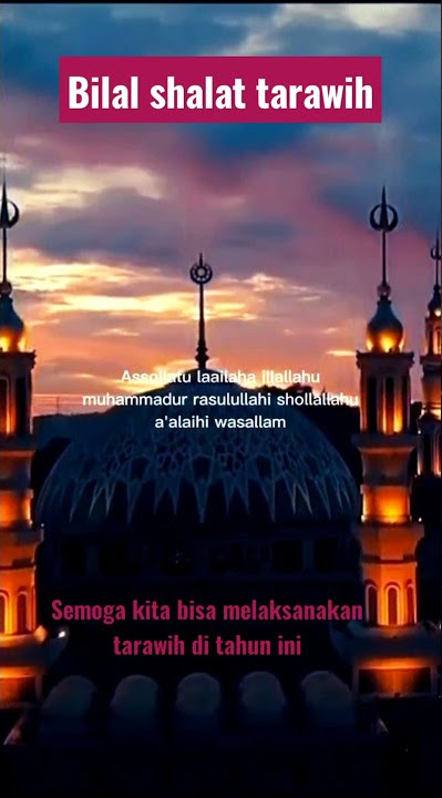 Bilal shalat tarawih || story wa#shorts