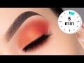 5 MINUTE Fall Eye Makeup Tutorial Using Drugstore Palette