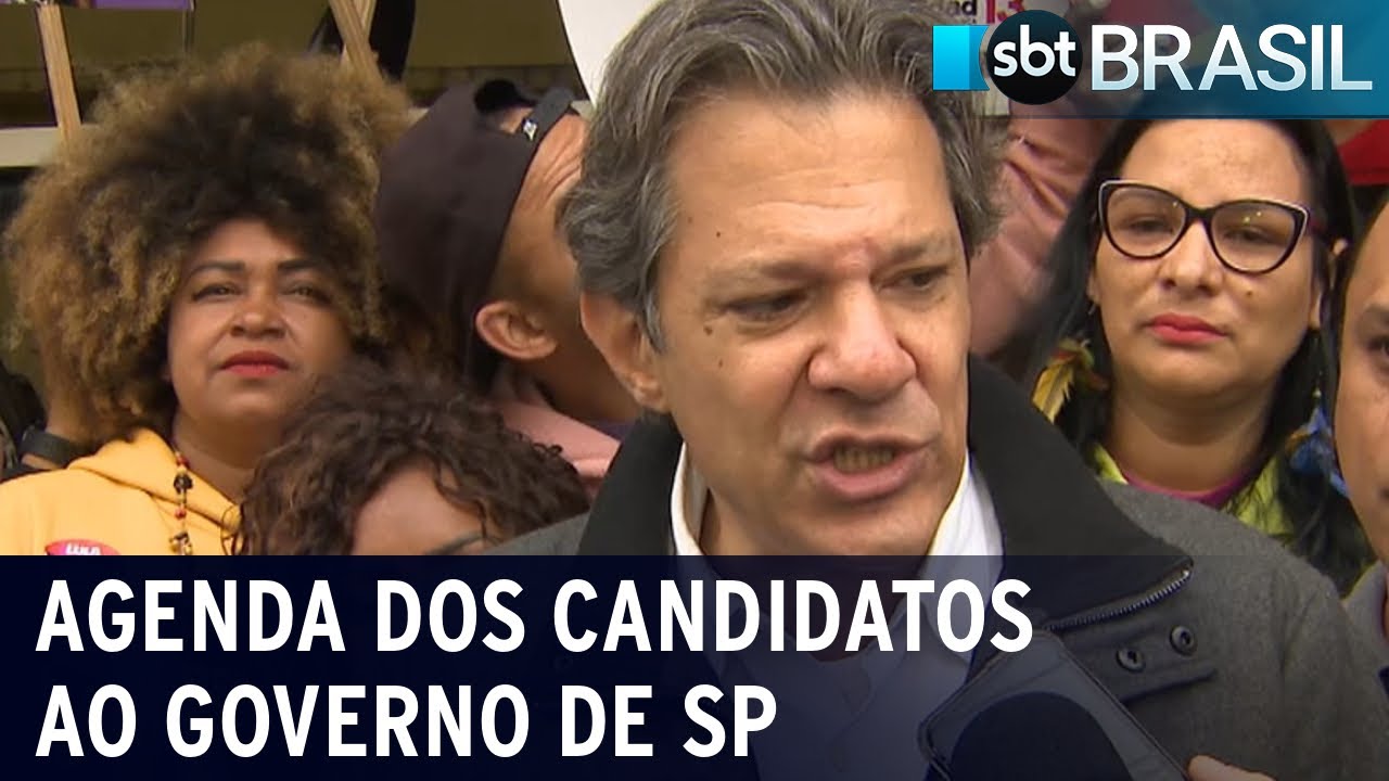 Confira a agenda desta 2ª feira dos candidatos ao governo de São Paulo | SBT Brasil (12/09/22)