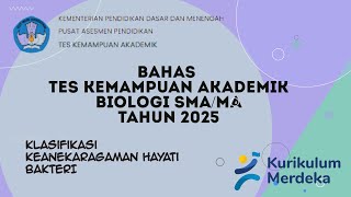Bahas Soal Tes Kemdanuan Akademik tka Biologi Sma 2025