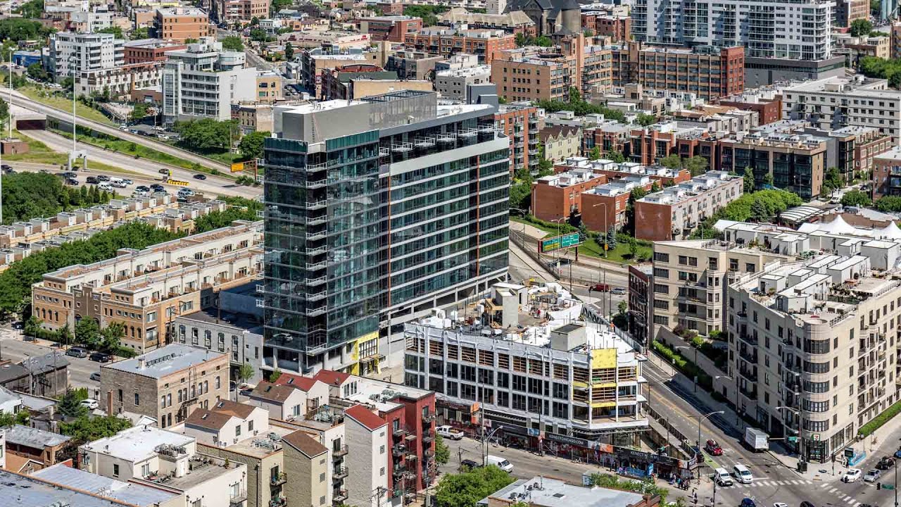 The Fulton River District scene near the new Kenect apartments