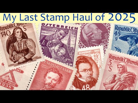 My Last Postage Stamp Haul of 2025 \ Treasures from Austria, Bavaria, and more thumbnail