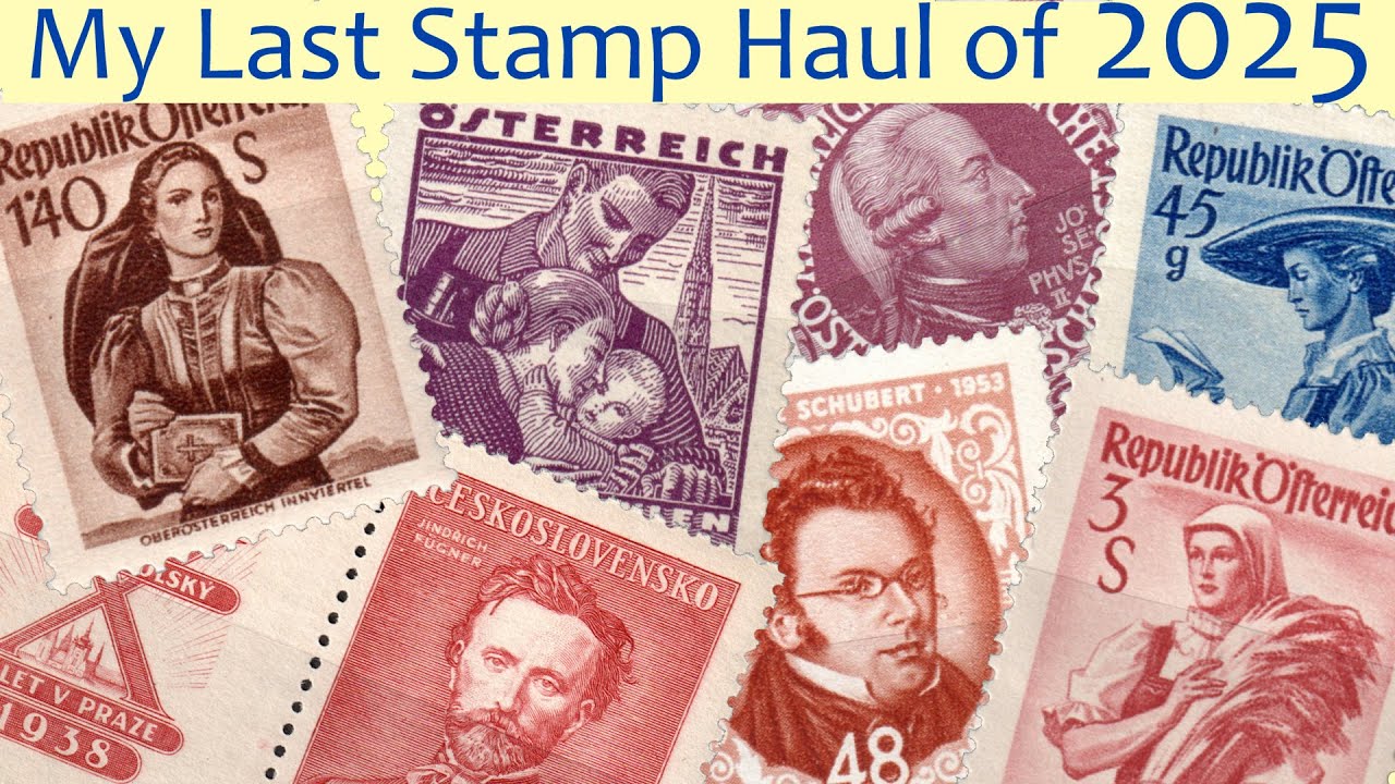 Моя последняя покупка почтовых марок в 2025 году | Сокровища из Австрии, Баварии и других стран