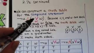 Geometry 2.7c, Intro to Symbolic Logic, Conjunctions & Disjunctions