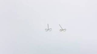 Infinity Shaped Sterling Silver Stud Earrings from Totally Charming