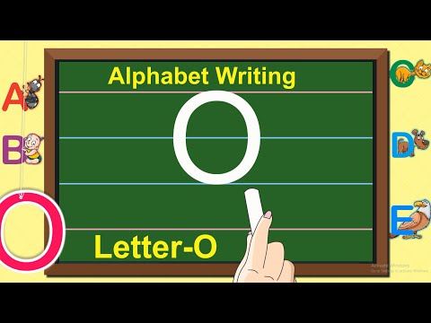 English Capital Letter Writing | Letter - O | Writing Capital ABC for children | Learning Booster